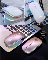 2.4GHz RGB Wireless USB Rechargeable Mouse